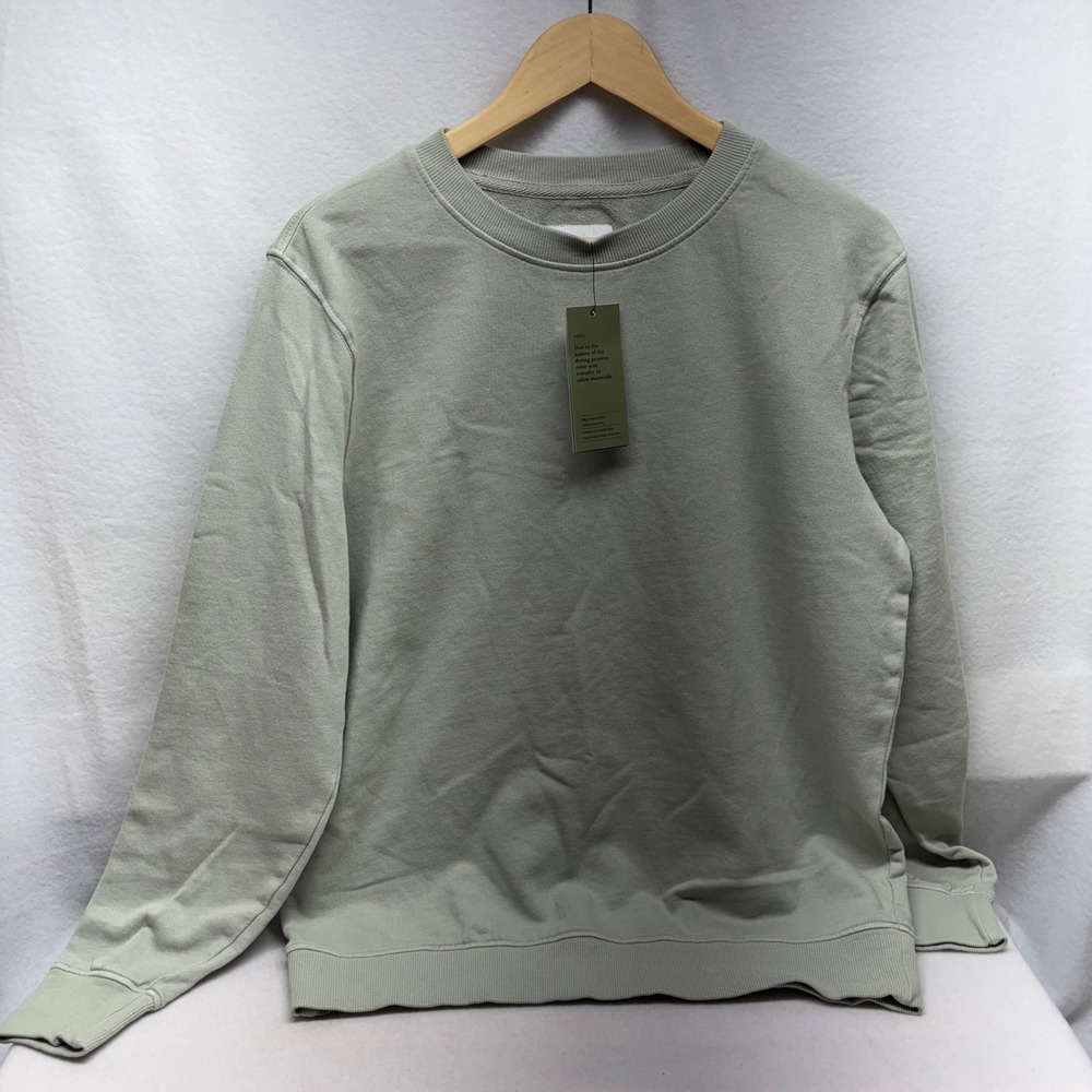 Goodfellow Co Crewneck Sweatshirt Sage Green Cotton Size M